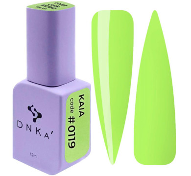 Гель-лак DNKa Gel Polish Color #0119 Kaia, светло-салатовый, 12 мл