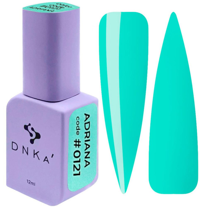Гель-лак DNKa Gel Polish Color #0121 Adriana, м'ятно-блакитний, 12 мл