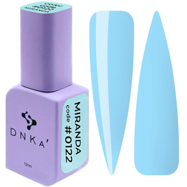 Гель-лак DNKa Gel Polish Color #0122 Miranda, голубой, 12 мл