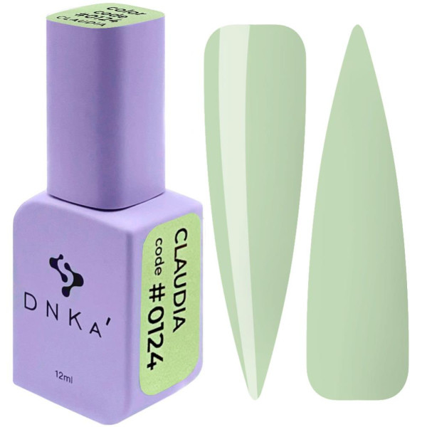 Гель-лак DNKa Gel Polish Color #0124 Claudia, светло-фисташковый, 12 мл