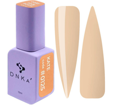 Гель-лак DNKa Gel Polish Color #0125 Kate, карамельний, 12 мл