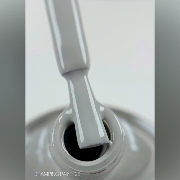 Лак-фарба для стемпінгу Saga Professional Stamping Paint №022 - світло-сіра, 8 мл
