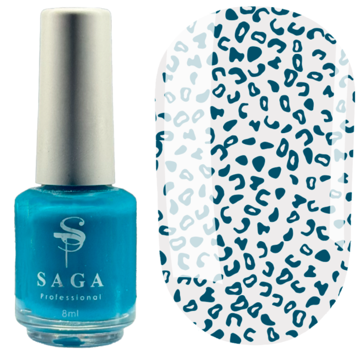 Лак-краска для стемпинга Saga Professional Stamping Paint №030 - атлантида, 8 мл