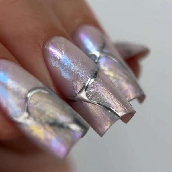 Лак-фарба для стемпінгу Saga Professional Stamping Paint Chameleon №01, 8 мл