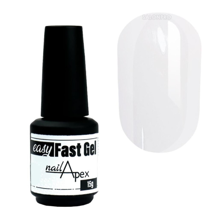 Nailapex Easy Fast Gel № 10 - рідкий гель (молочний), 15 г