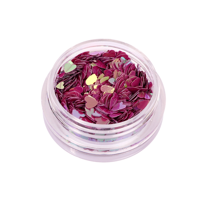 Декор для ногтей Arpiks ABH03 сердечки, фиолетовые