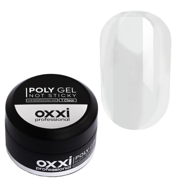 OXXI Professional Poly Gel №t Sticky № 01 - полігель, без липкого шару, 30 мл