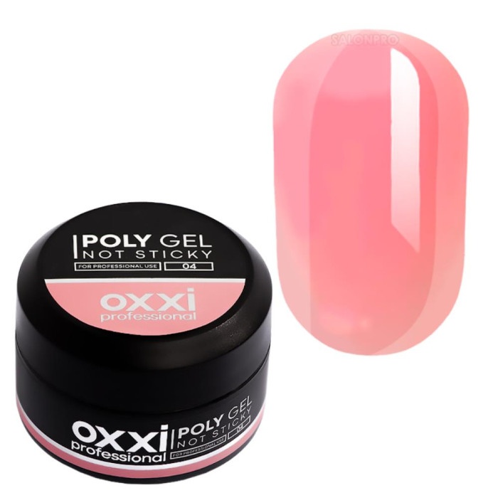 OXXI Professional Poly Gel Not Sticky № 04 - полигель, без липкого слоя, 30 мл