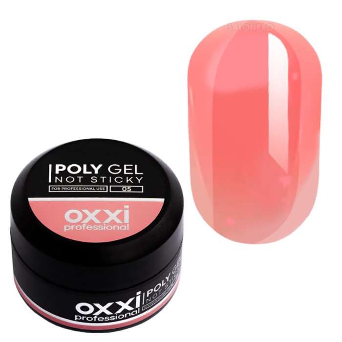 OXXI Professional Poly Gel №t Sticky № 05 - полігель, без липкого шару, 30 мл