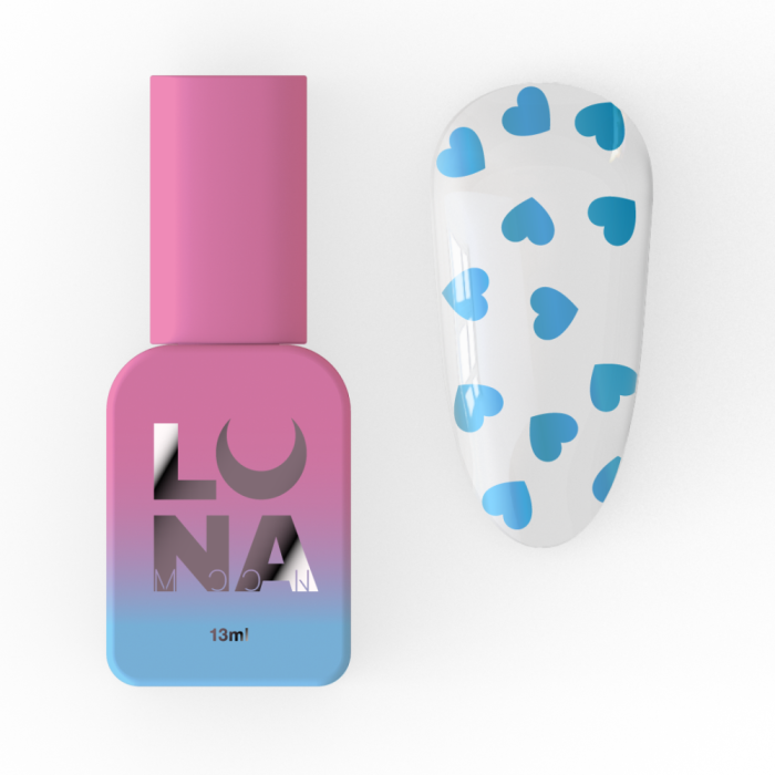 LUNA Top Romantic Blue - топ без липкого шару (з блакитними сердечками), 13 мл