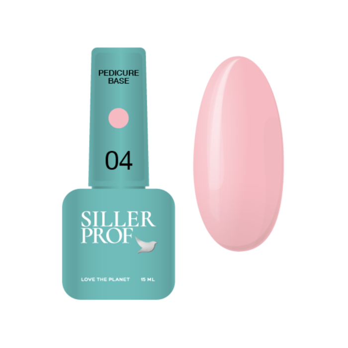 База камуфлирующая для педикюра Siller Pedicure Base №04, розовый, 8 мл