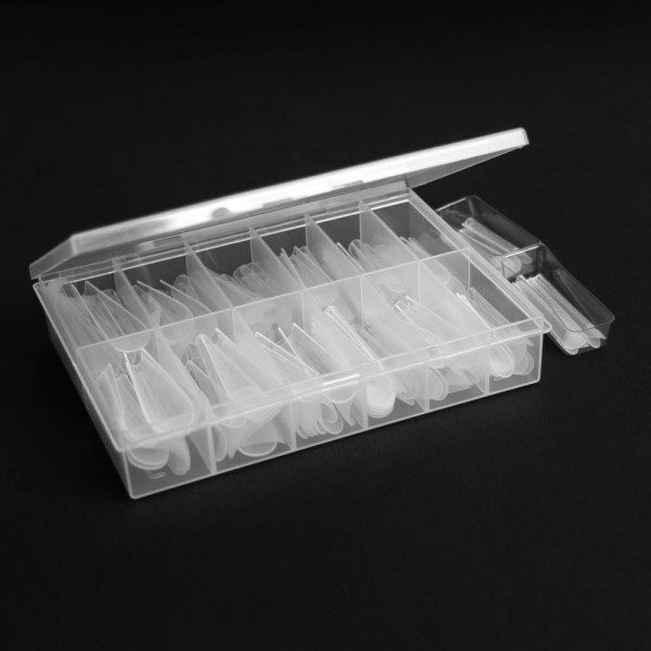 Komilfo AcryGel Top Nail Forms, Long Gothic - верхні форми, (довгий готичний мигдаль), 130 шт.
