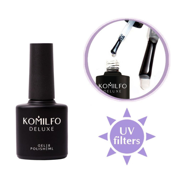 Komilfo Wipe Top - глянсовий топ для гель-лаку з липким шаром, 8 мл