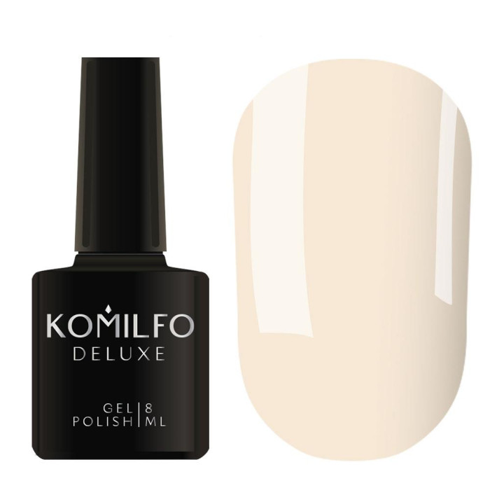 Гель-лак Komilfo DeLuxe Series №D005, светлый кремово-розовый, 8 мл