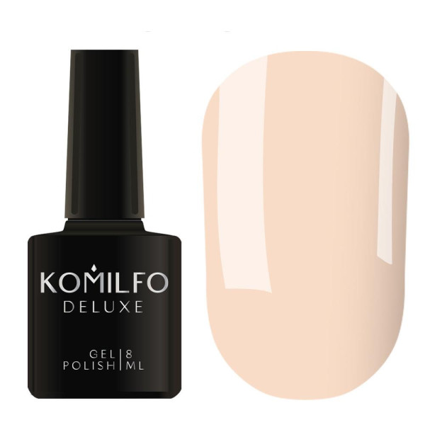 Гель-лак Komilfo DeLuxe Series №D006, тілесний нюд, 8 мл