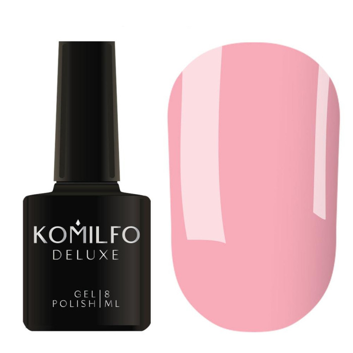 Гель-лак Komilfo DeLuxe Series №D018, рожевий приглушений, 8 мл