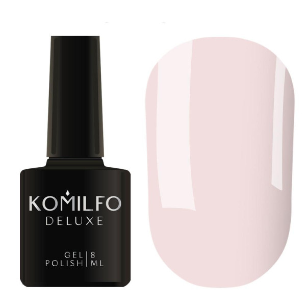Гель-лак Komilfo DeLuxe Series №D034, светло-лиловый, 8 мл