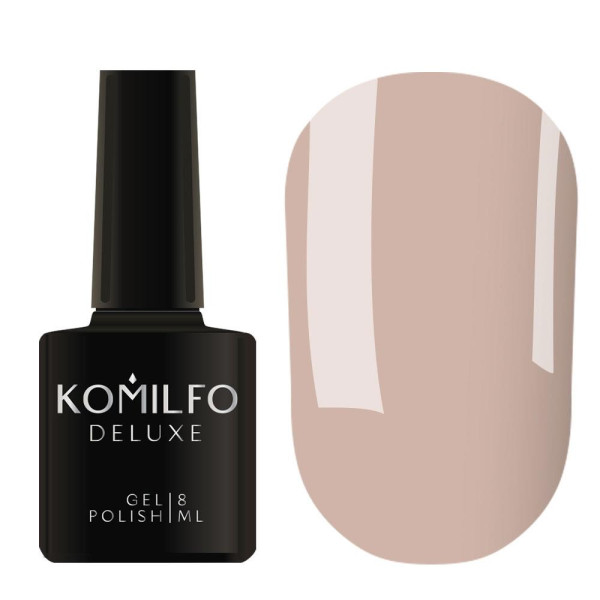 Гель-лак Komilfo DeLuxe Series №D067, димчасто-лілово-бежевий, 8 мл