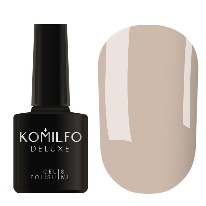 Гель-лак Komilfo DeLuxe Series №D070, сірий, 8 мл