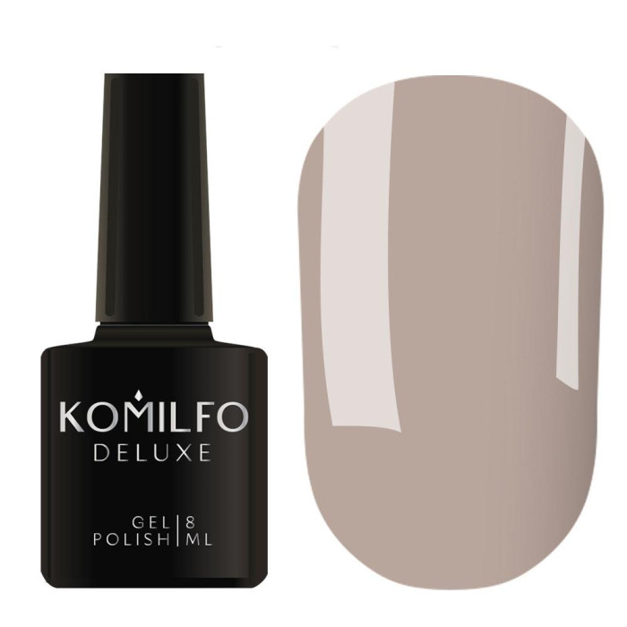 Гель-лак Komilfo DeLuxe Series №D071, светлый графитовый, 8 мл