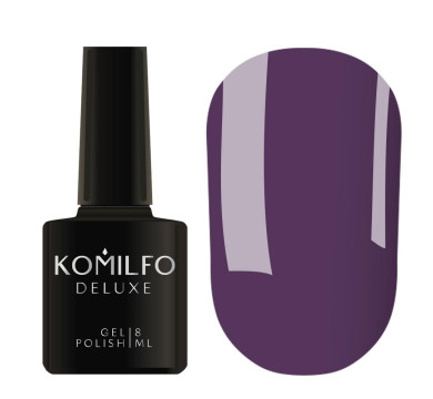 Гель-лак Komilfo DeLuxe Series №D109, приглушений фіолетовий, 8 мл