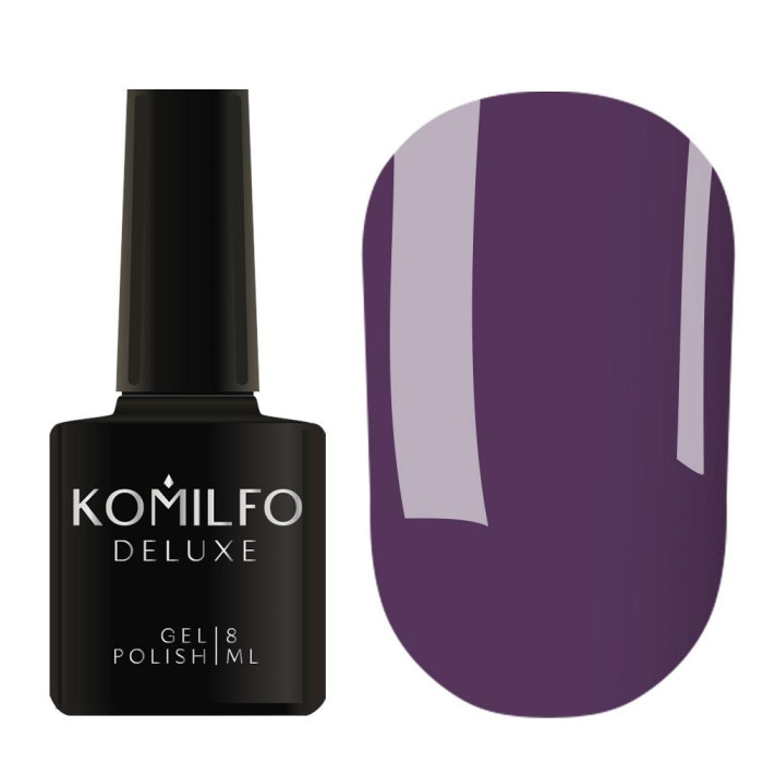 Гель-лак Komilfo DeLuxe Series №D109, приглушений фіолетовий, 8 мл