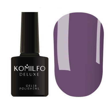 Гель-лак Komilfo DeLuxe Series №D113, темний сіро-аметистовий, 8 мл