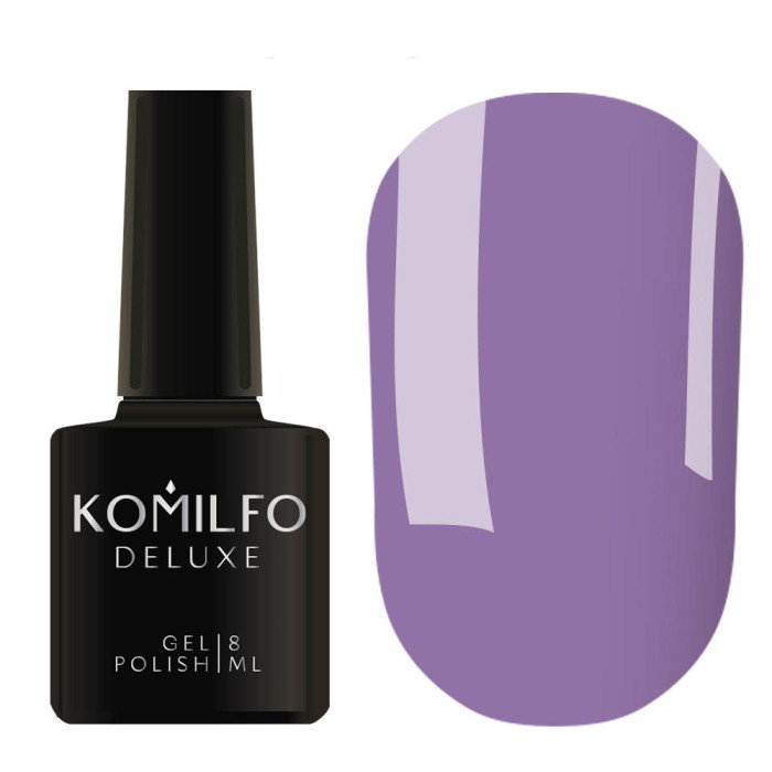 Гель-лак Komilfo DeLuxe Series №D115, лавандово-синий, 8 мл