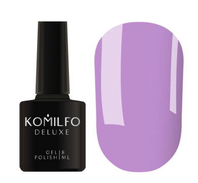 Гель-лак Komilfo DeLuxe Series №D121, лавандовий, 8 мл