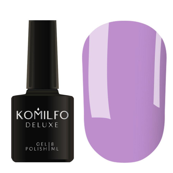 Гель-лак Komilfo DeLuxe Series №D121, лавандовий, 8 мл