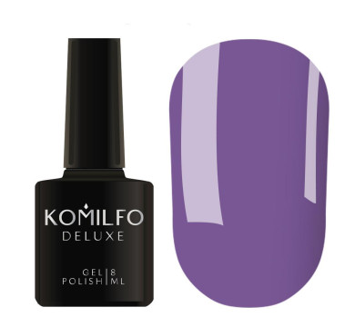 Гель-лак Komilfo DeLuxe Series №D124, приглушенный синий, 8 мл