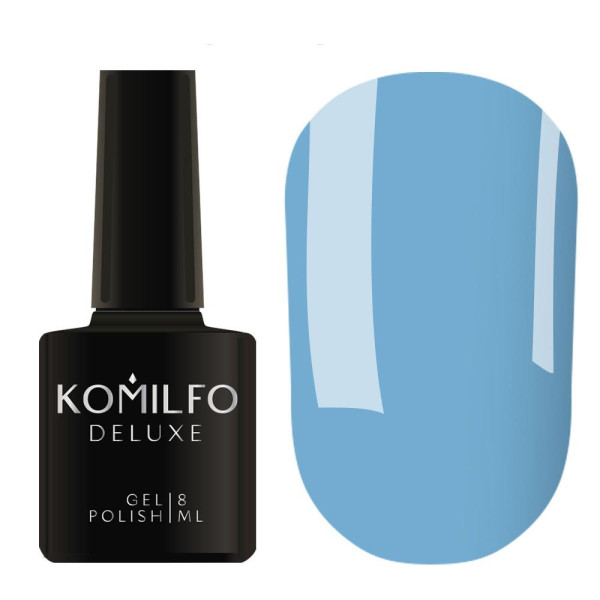 Гель-лак Komilfo DeLuxe Series №D133, голубой, 8 мл