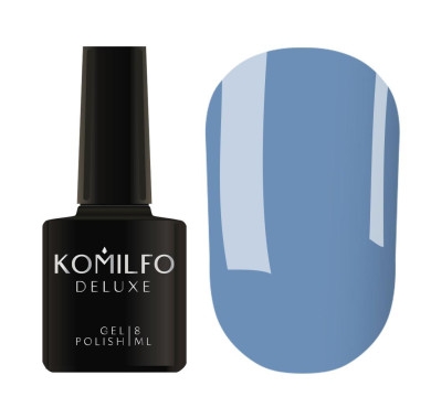 Гель-лак Komilfo DeLuxe Series №D134, темно-блакитний, 8 мл