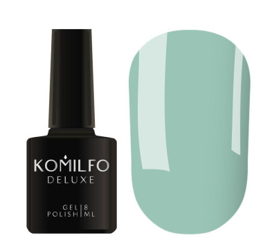 Гель-лак Komilfo DeLuxe Series №D144, бледно-бирюзовый, 8 мл