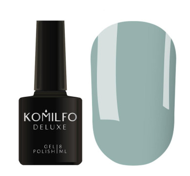 Гель-лак Komilfo DeLuxe Series №D146, насичений сіро-бірюзовий, 8 мл
