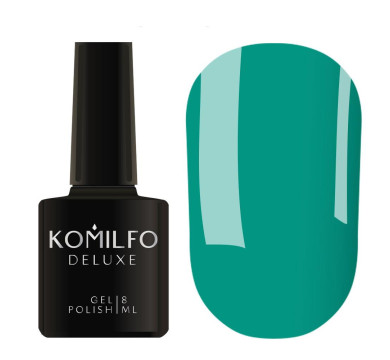 Гель-лак Komilfo DeLuxe Series №D151, темний бірюзово-зелений, 8 мл
