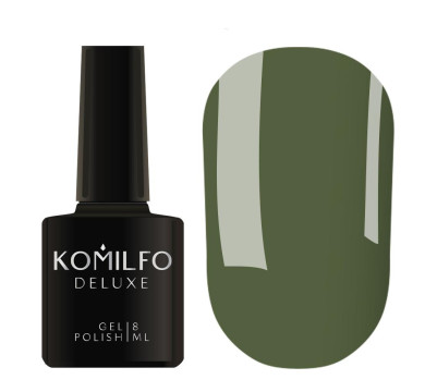 Гель-лак Komilfo DeLuxe Series №D158, хаки, 8 мл