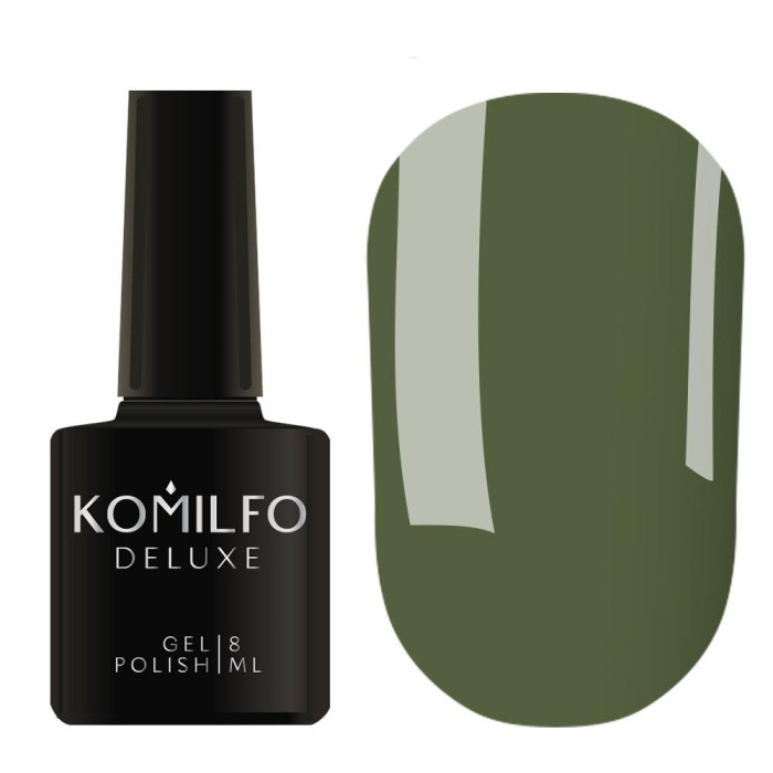 Гель-лак Komilfo DeLuxe Series №D158, хакі, 8 мл