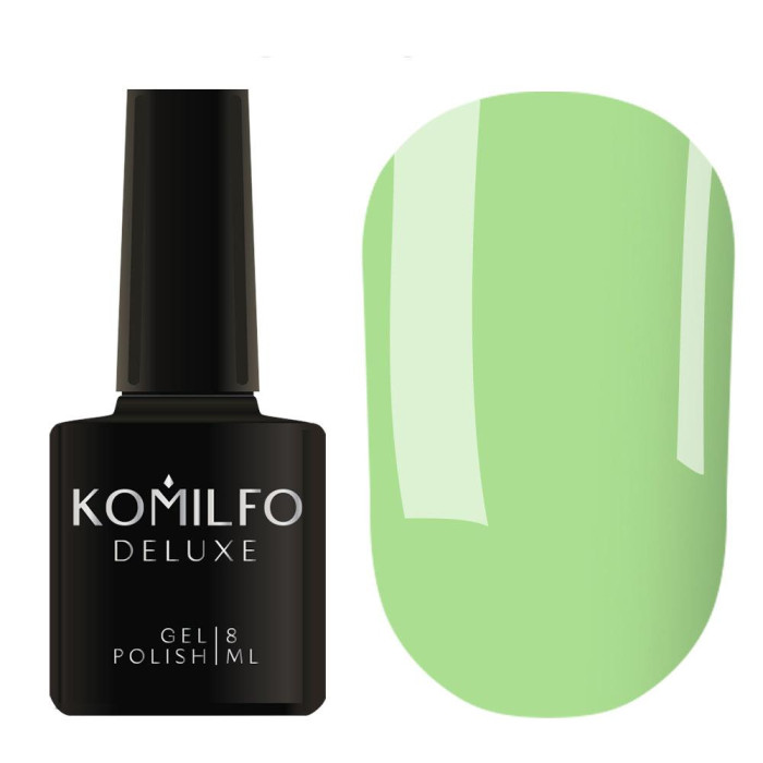 Гель-лак Komilfo DeLuxe Series №D160, салатовий, 8 мл