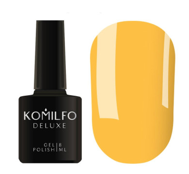 Гель-лак Komilfo DeLuxe Series №D166, темно-жовтий, 8 мл