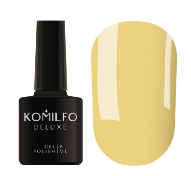 Гель-лак Komilfo DeLuxe Series №D167, персиково-желтый, 8 мл