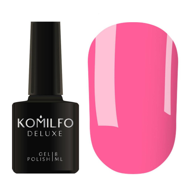 Гель-лак Komilfo DeLuxe Series №D176, ніжно-рожевий, 8 мл