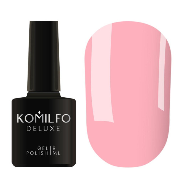 Гель-лак Komilfo DeLuxe Series №D187, ніжно-рожевий, 8 мл