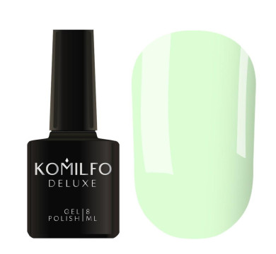 Гель-лак Komilfo DeLuxe Series №D192, світлий пастельно-зелений, 8 мл
