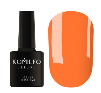 Гель-лак Komilfo DeLuxe Series №D197, морквяний, 8 мл
