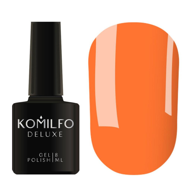 Гель-лак Komilfo DeLuxe Series №D197, морковный, 8 мл