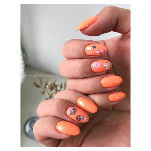 Гель-лак Komilfo DeLuxe Series №D197, морковный, 8 мл
