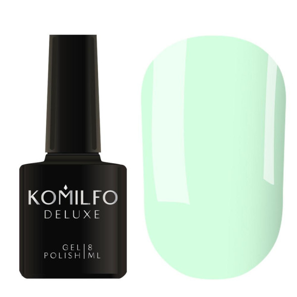 Гель-лак Komilfo DeLuxe Series №D199, м'ята світла, 8 мл