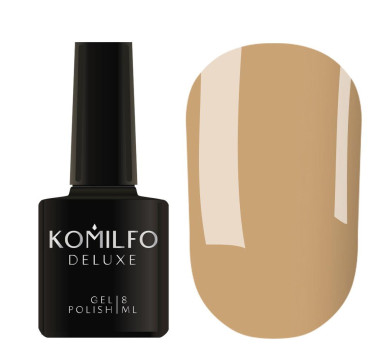 Гель-лак Komilfo DeLuxe Series №D214, молочно-карамельний, 8 мл