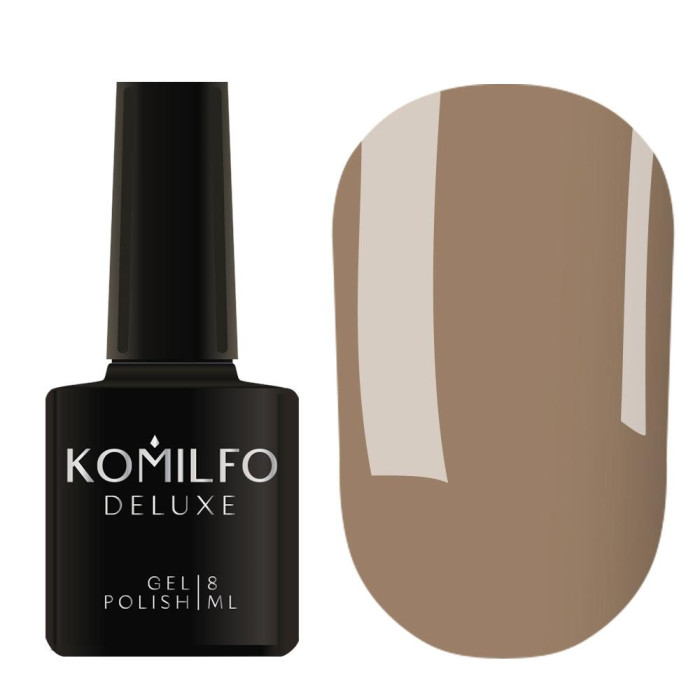 Гель-лак Komilfo DeLuxe Series №D236, сіро-бежевий, 8 мл